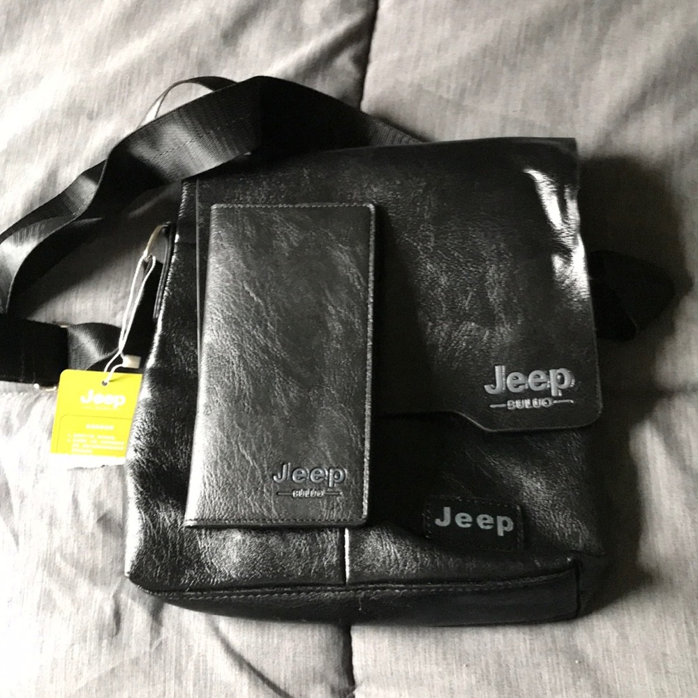Jeep messenger bag black